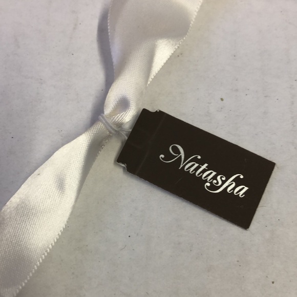 Natasha Couture Bridal Leaf Rhinestone Wedding Belt Sash - Picture 5 of 5